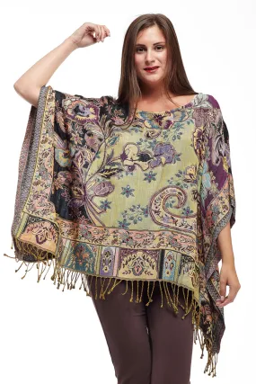 La Cera Shawl Poncho