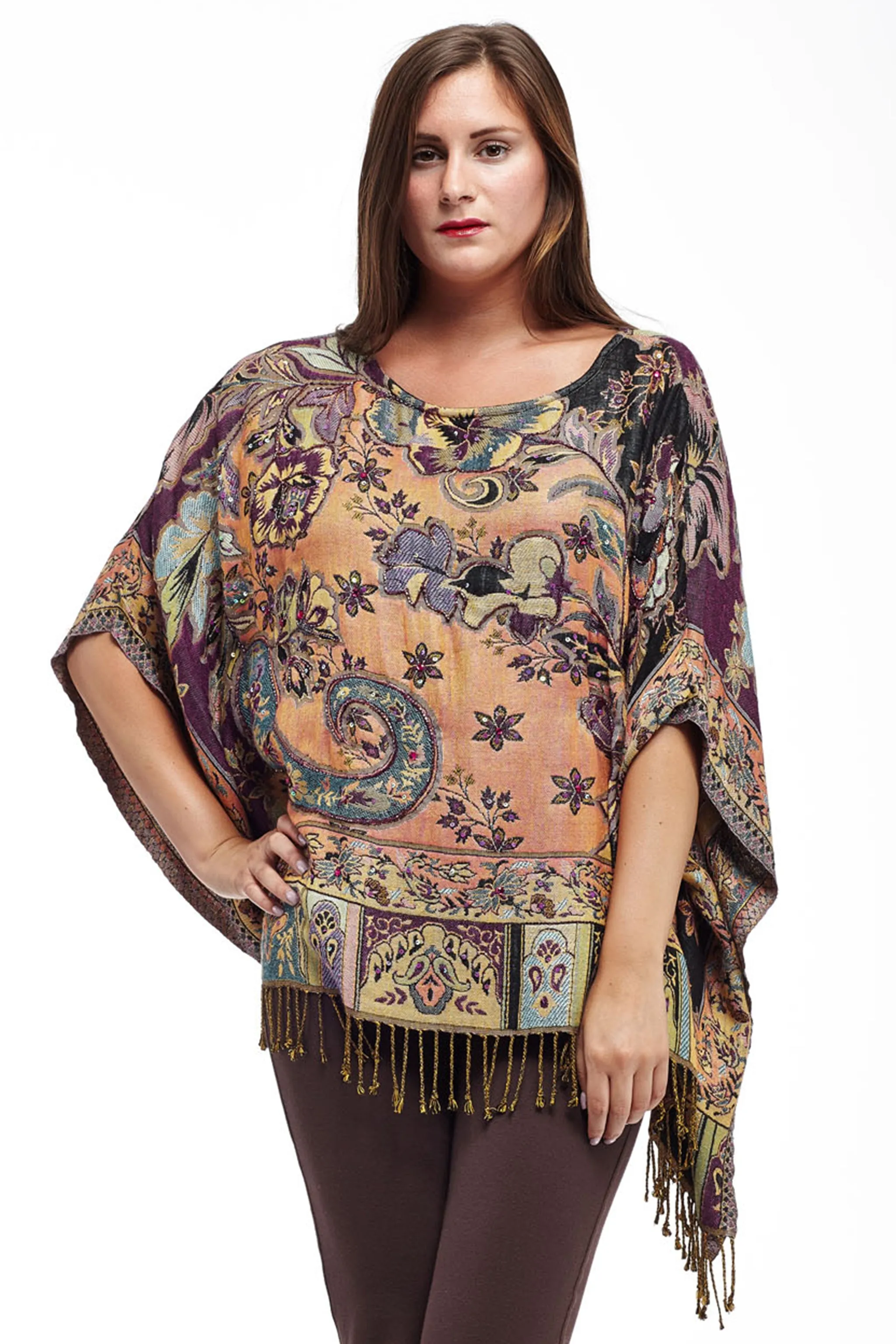 La Cera Shawl Poncho