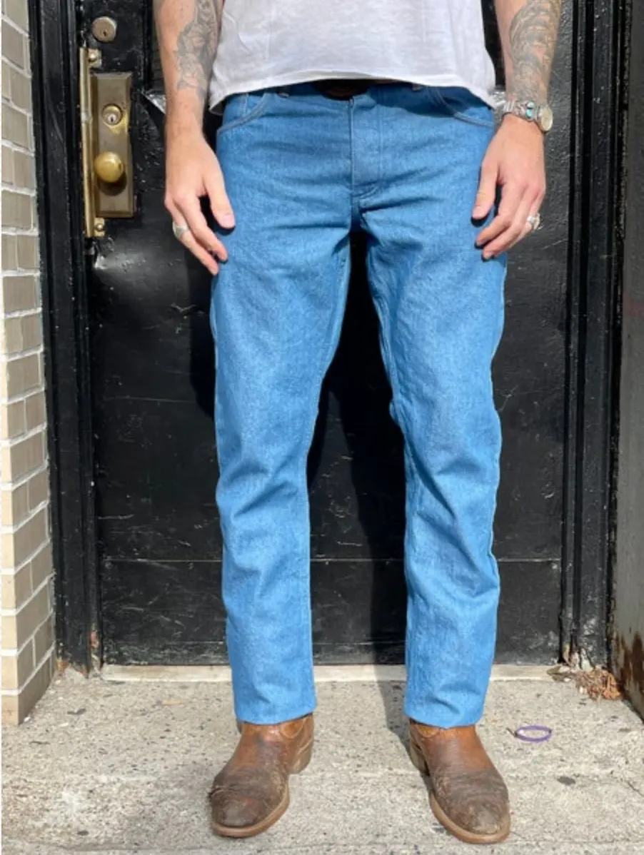 Leftfield NYC Greaser Mt Vernon Mills Rodeo Blue Denim (Cowboy Fit)