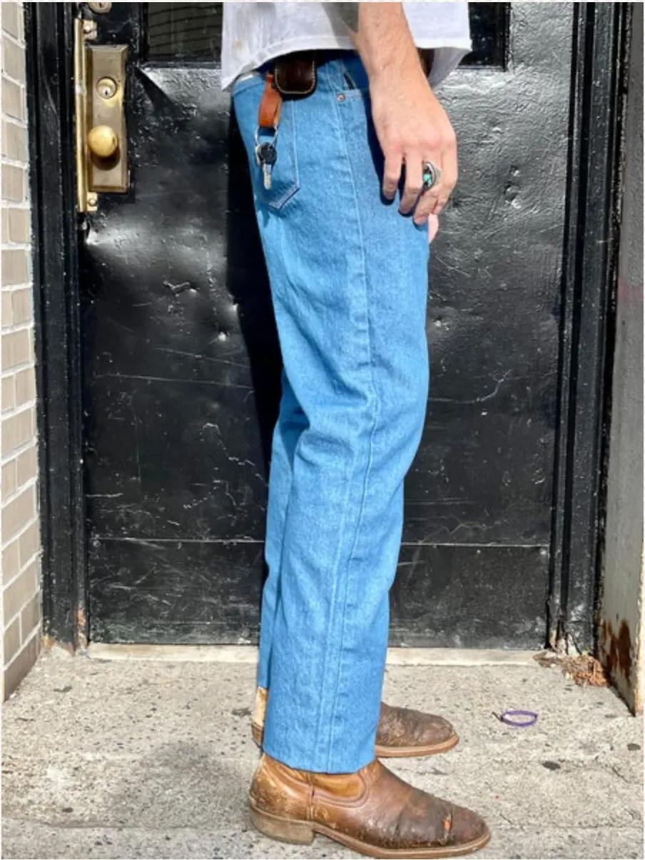 Leftfield NYC Greaser Mt Vernon Mills Rodeo Blue Denim (Cowboy Fit)