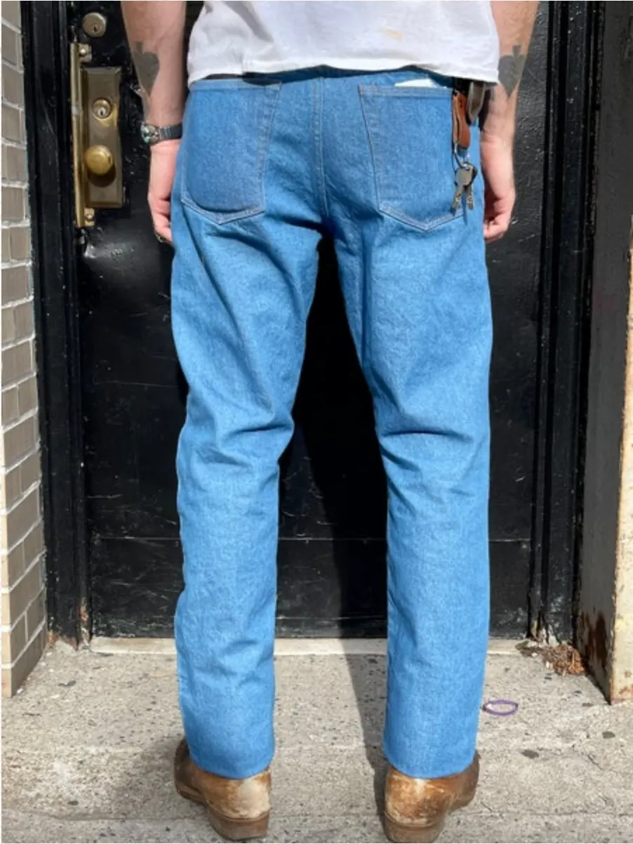 Leftfield NYC Greaser Mt Vernon Mills Rodeo Blue Denim (Cowboy Fit)