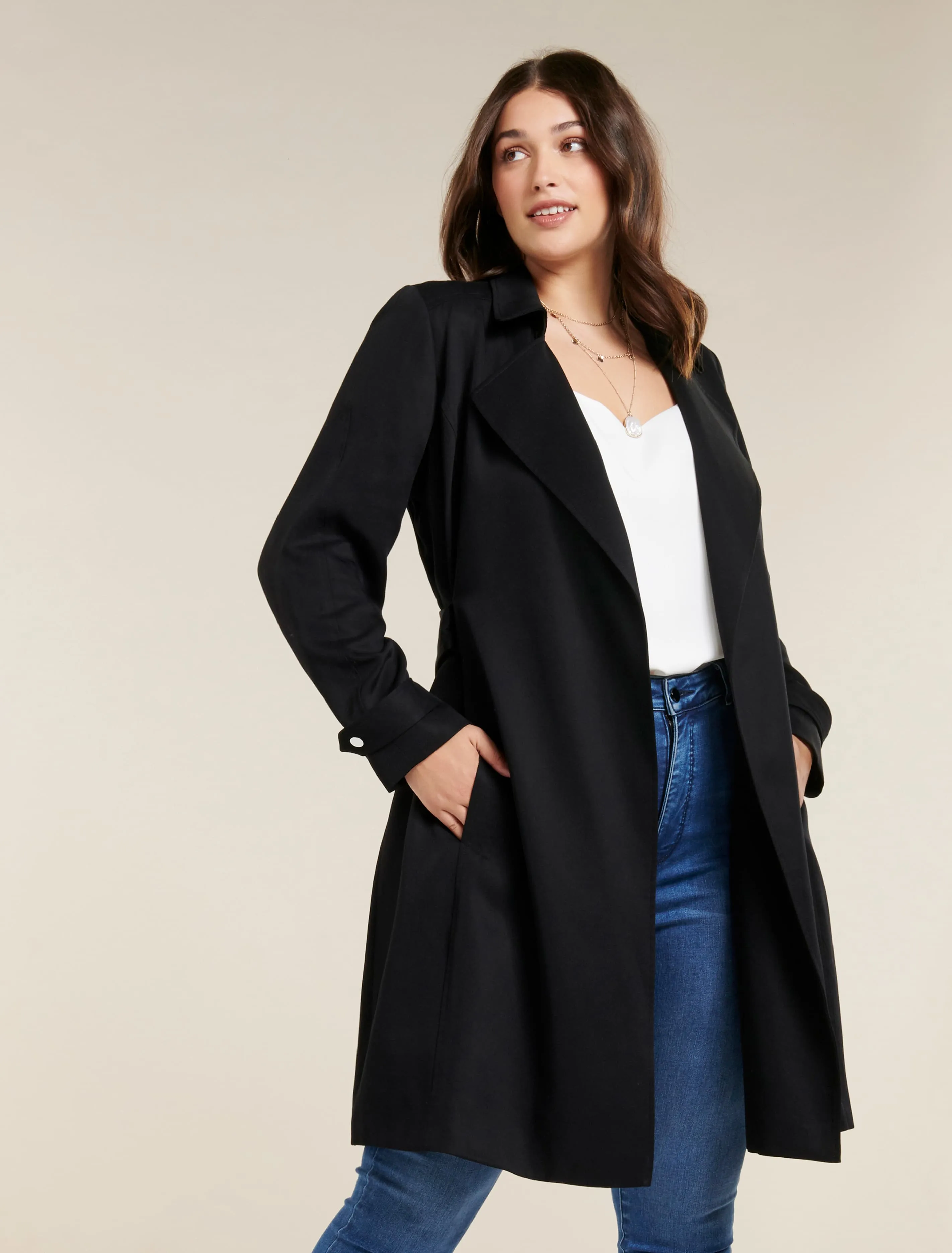 Lettie Soft Curve Trench Jacket