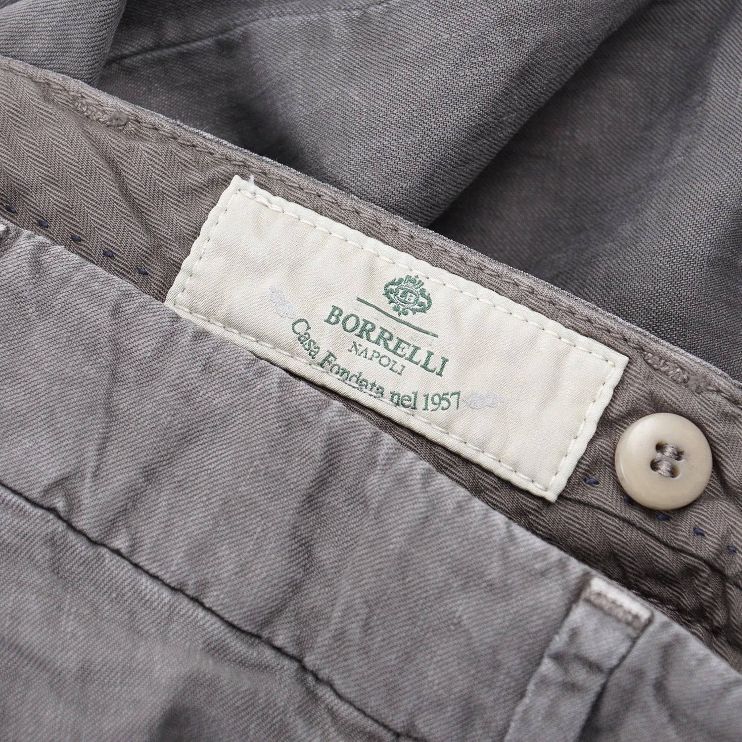 Luigi Borrelli Garment-Washed Linen Pants