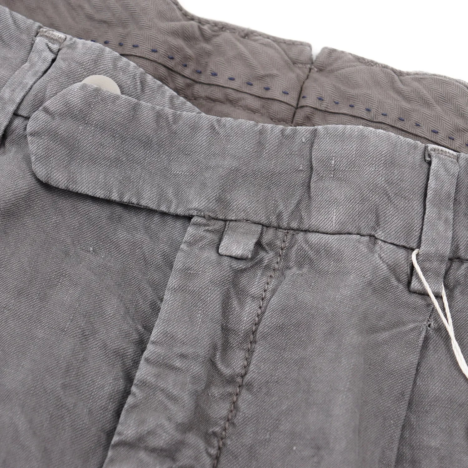 Luigi Borrelli Garment-Washed Linen Pants