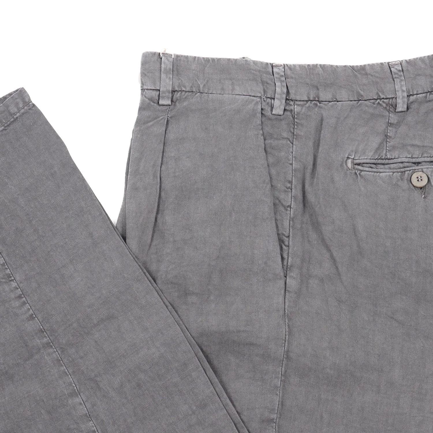 Luigi Borrelli Garment-Washed Linen Pants