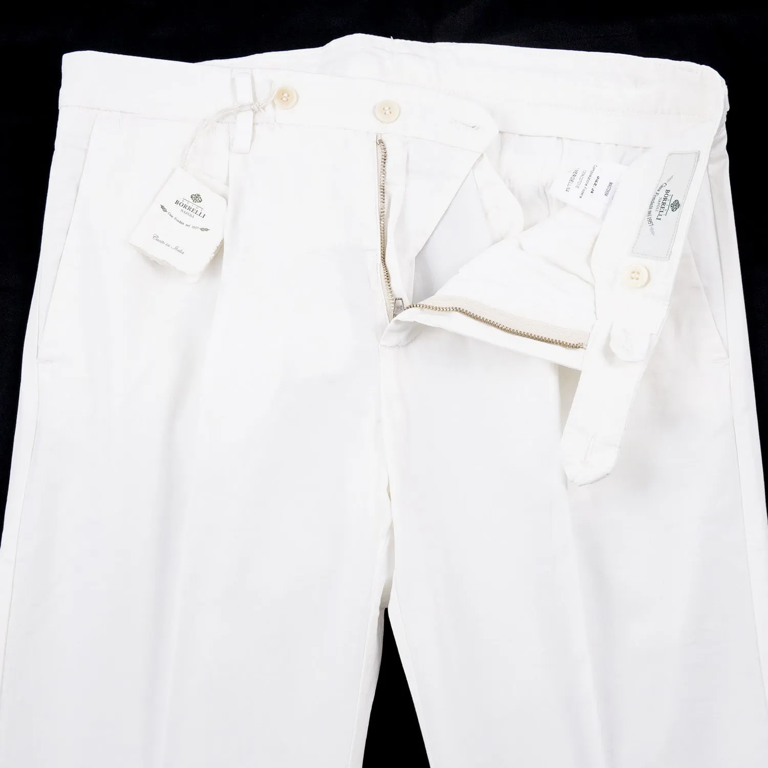 Luigi Borrelli Slim-Fit Lightweight Cotton Pants