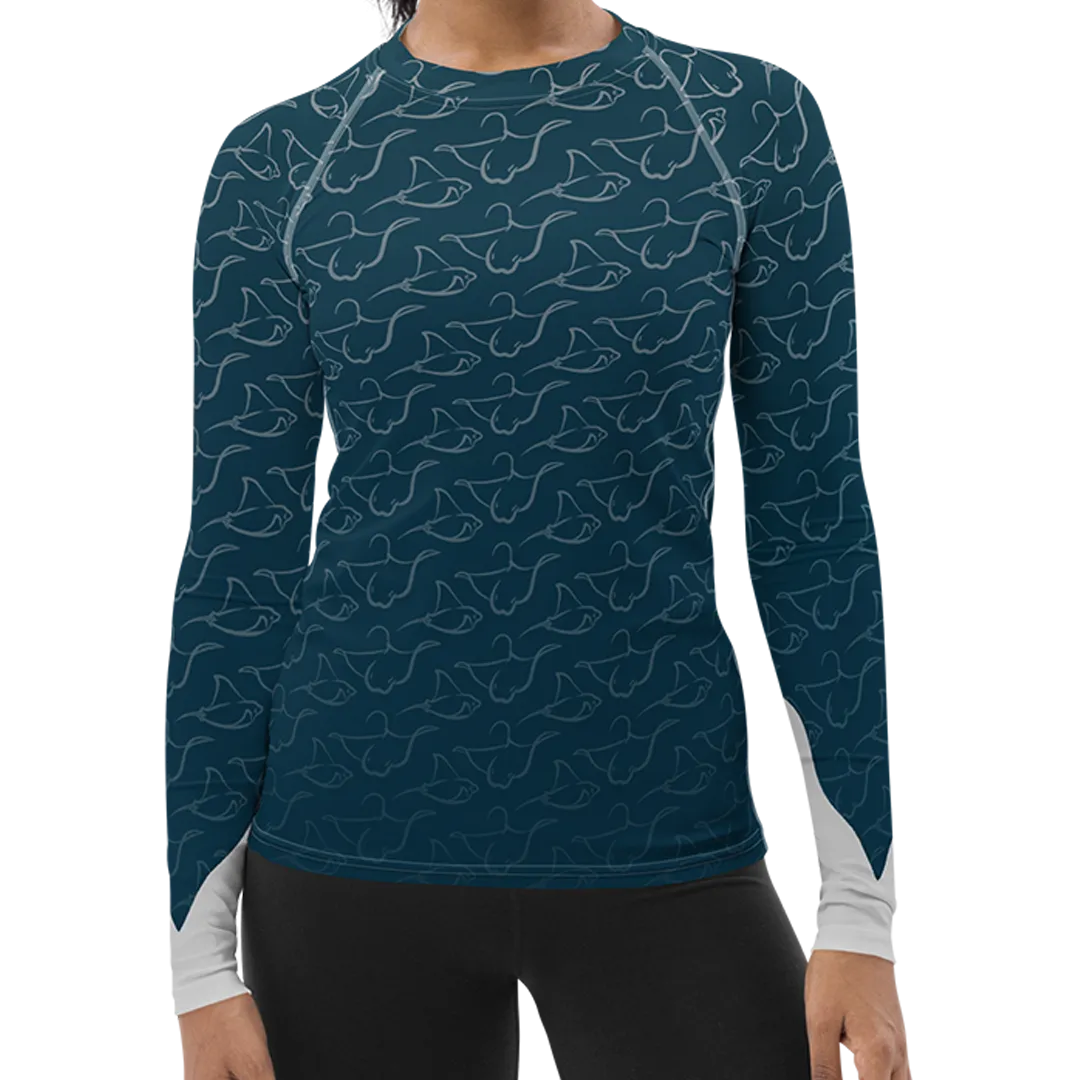 Magnificent Mantas Women's Rash Guard