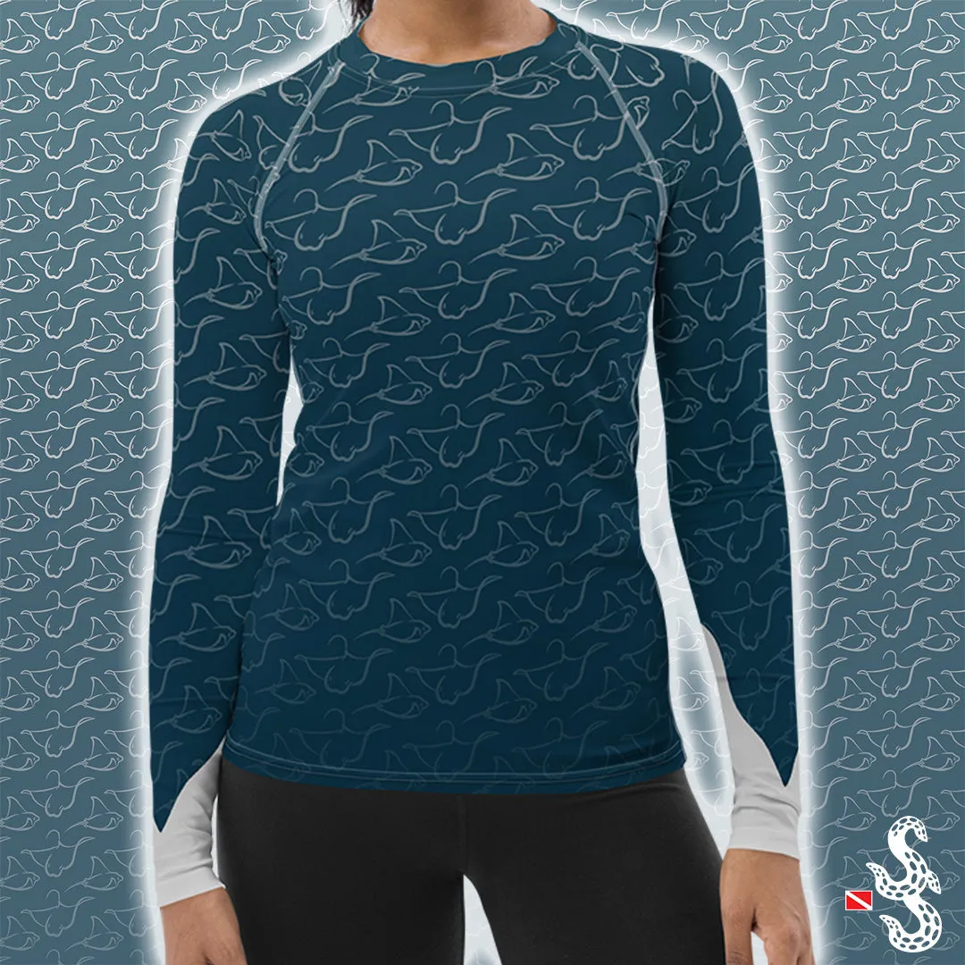 Magnificent Mantas Women's Rash Guard