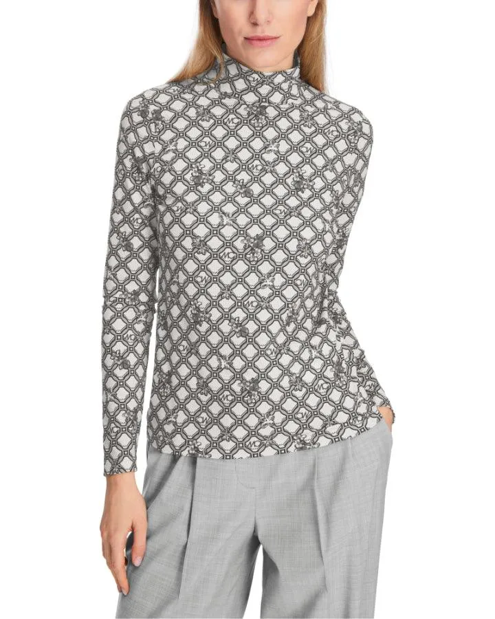 Marc Cain MC Print Funnel Neck Pullover