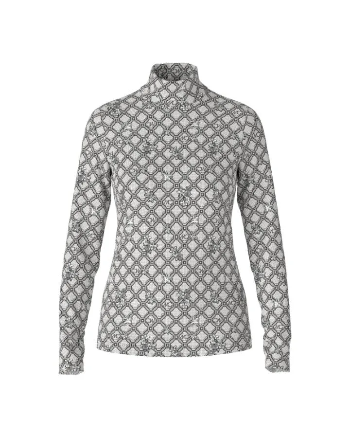 Marc Cain MC Print Funnel Neck Pullover