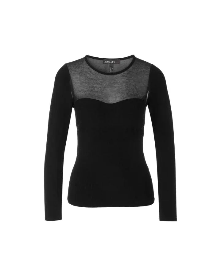 Marc Cain Sheer Yoke Sweater