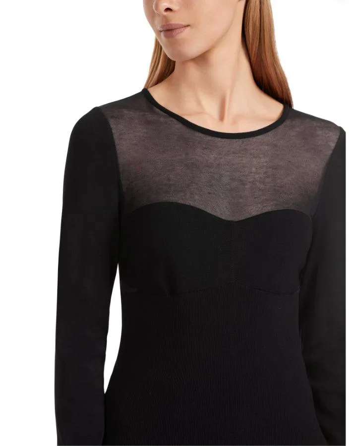 Marc Cain Sheer Yoke Sweater