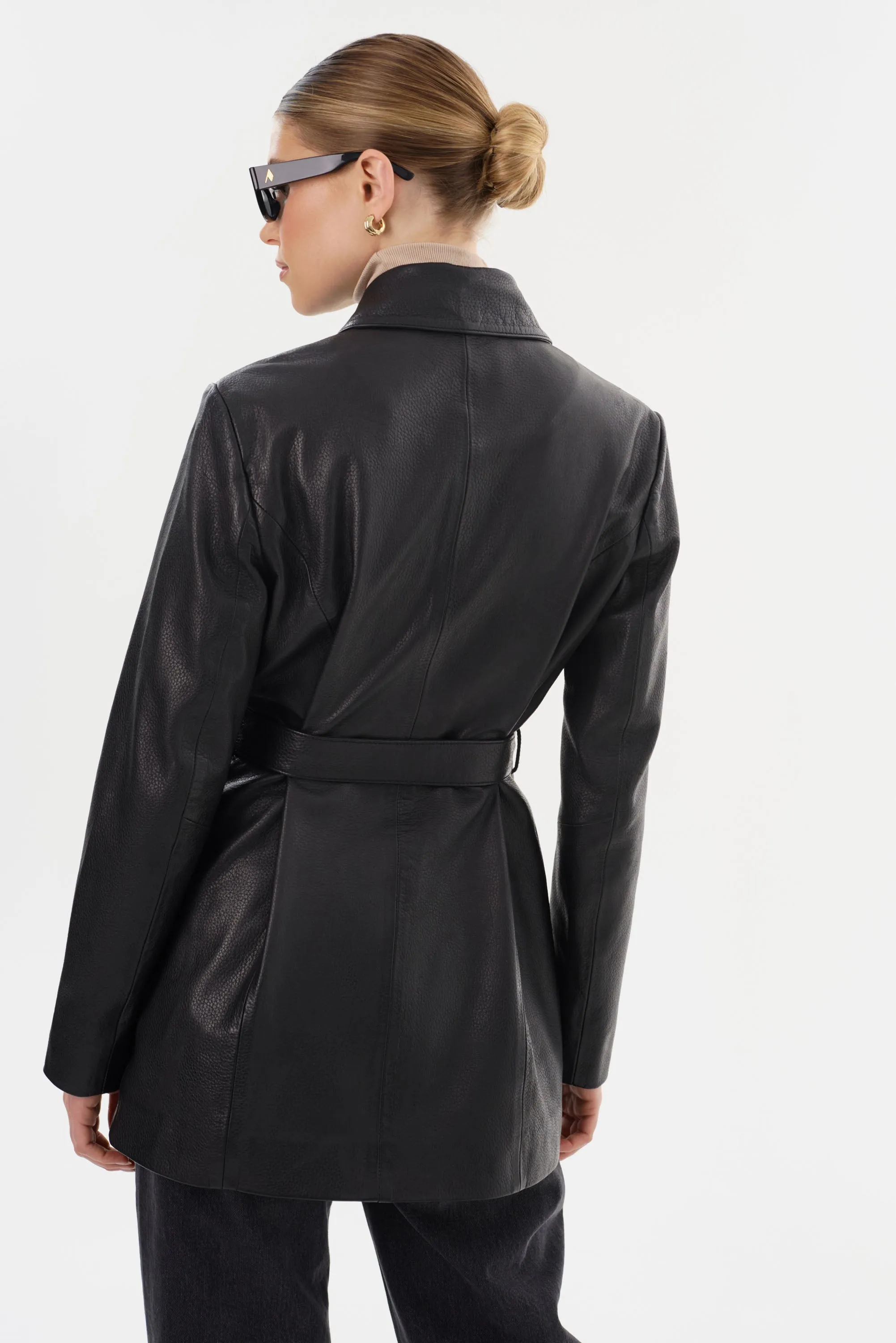 MARLOWE | Leather Trench Coat