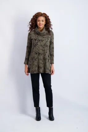 Mason Texture Weave Cowl Tunic