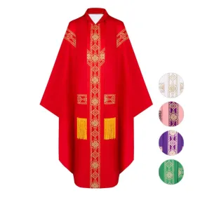 Medieval Cloak Spliced Priest Uniform Cosplay Costume Outfits Halloween Carnival Suit