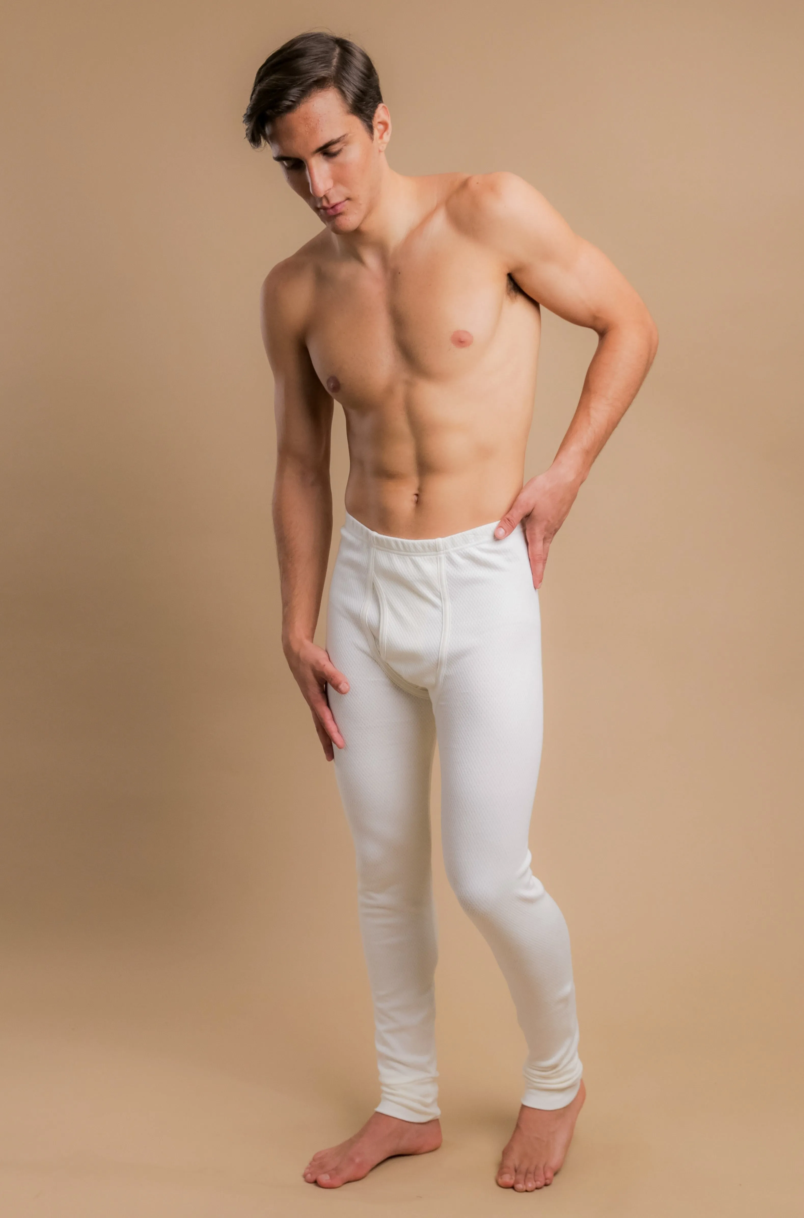 Men's Thermal Base Layer Long Johns with Fly