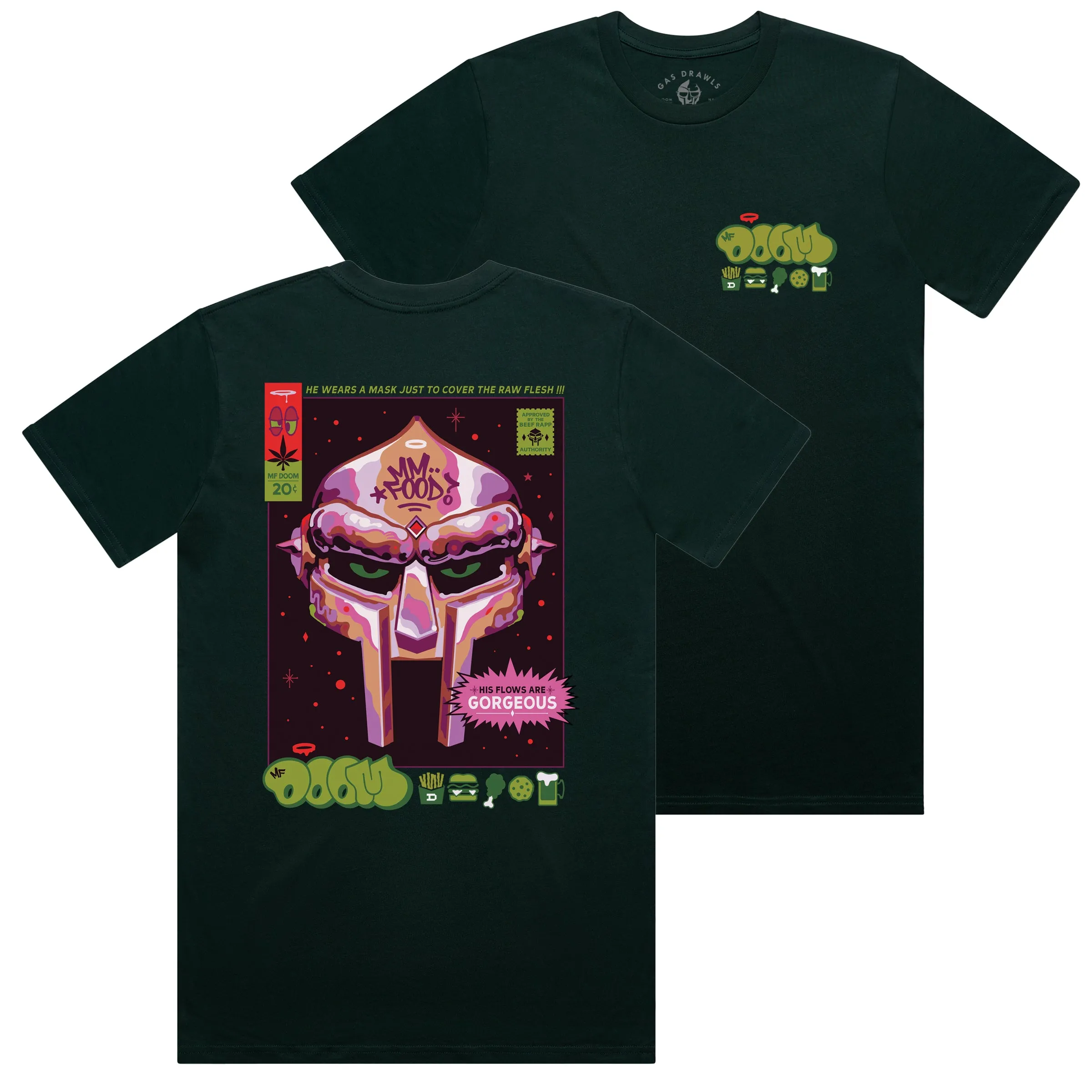 MF DOOM - Beef Rapp Shirt (Pine Green)