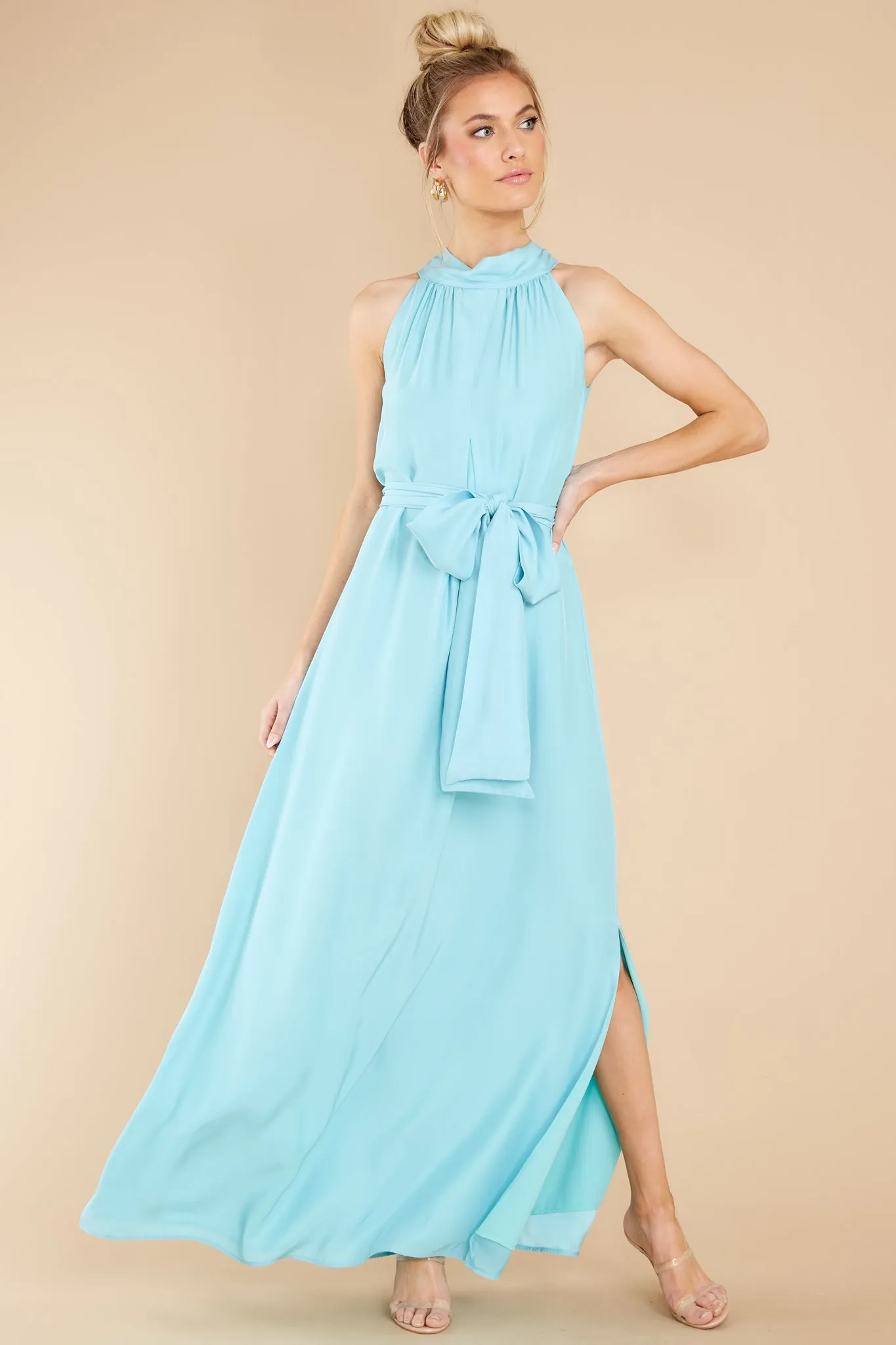 Millie Aqua Maxi Dress