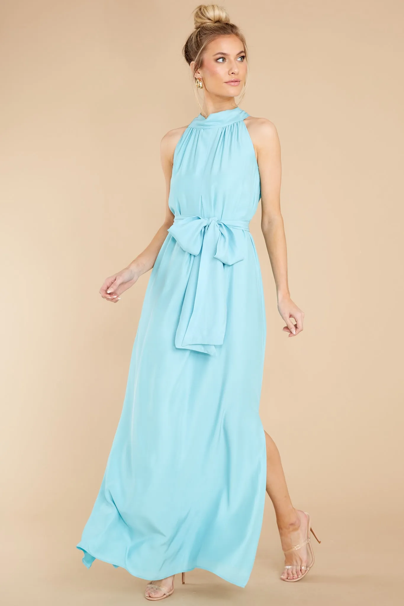 Millie Aqua Maxi Dress