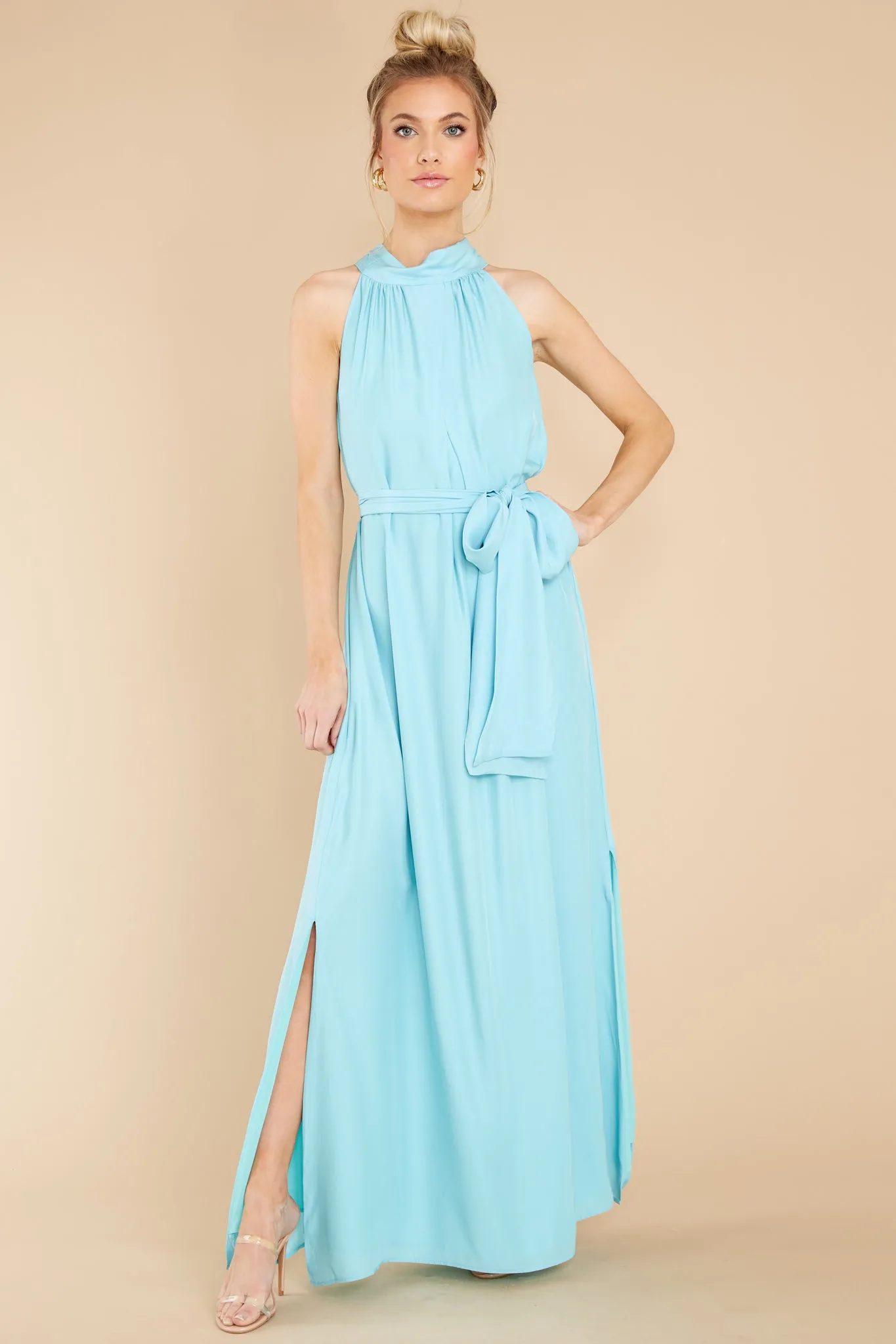 Millie Aqua Maxi Dress