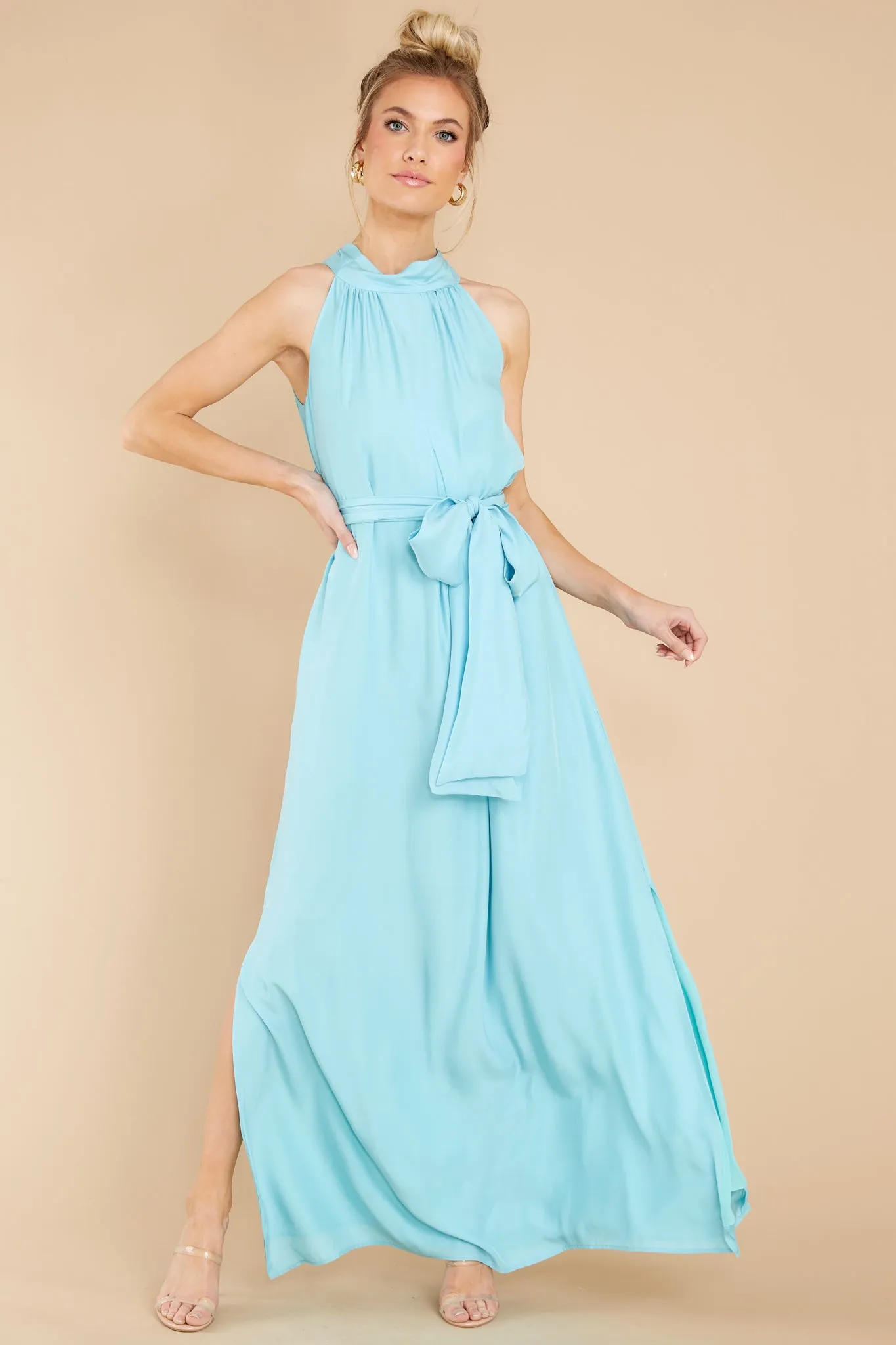 Millie Aqua Maxi Dress