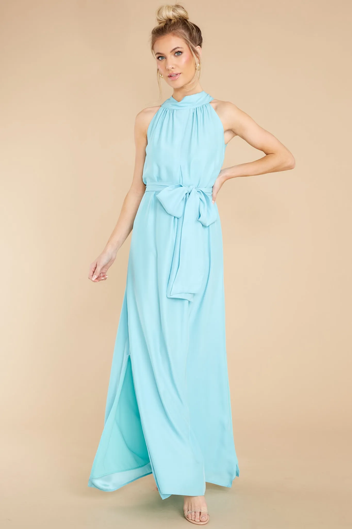 Millie Aqua Maxi Dress