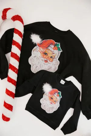 MINI KIDS JOLLY SANTA BLACK PULLOVER