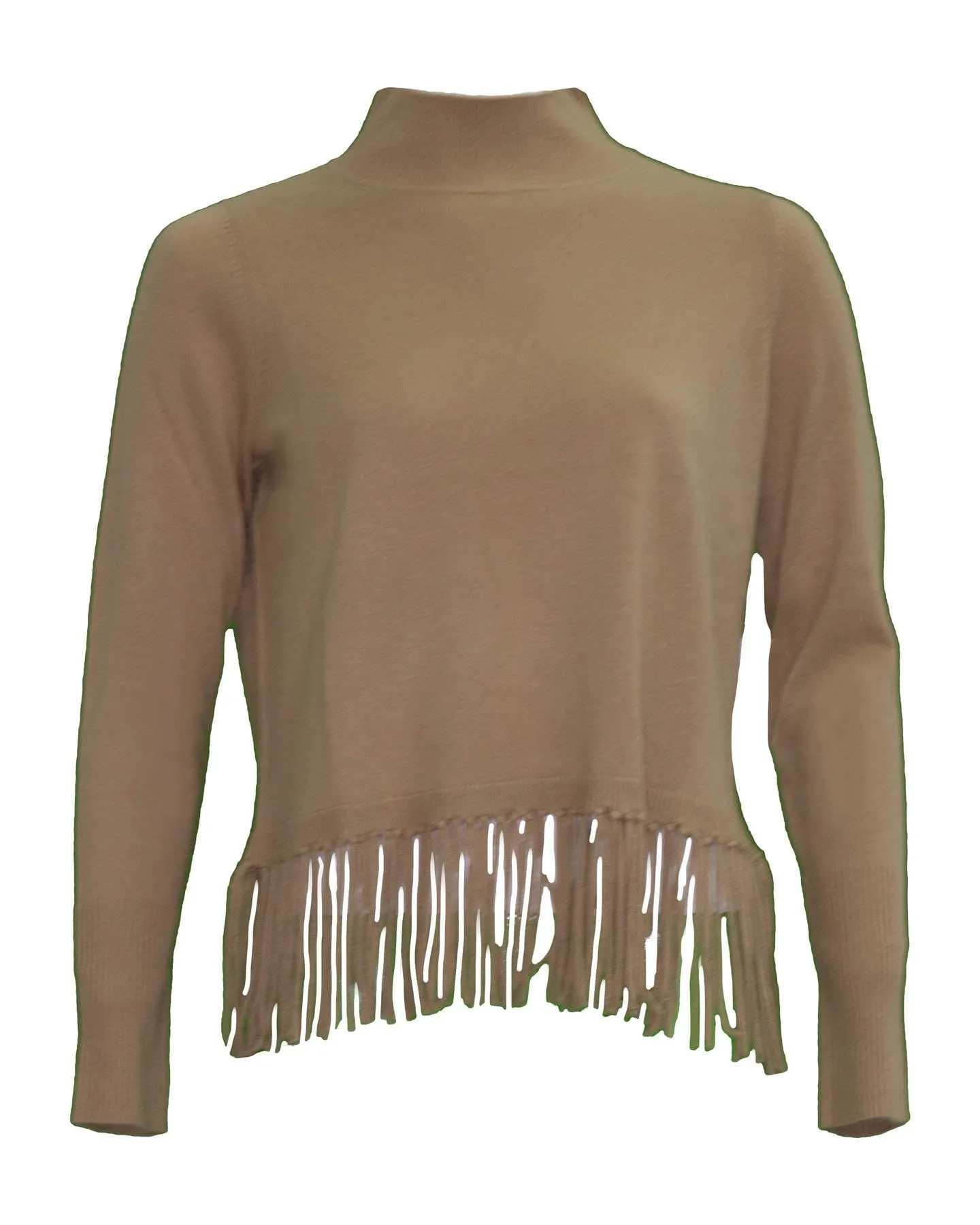 Mock Fringe Pullover