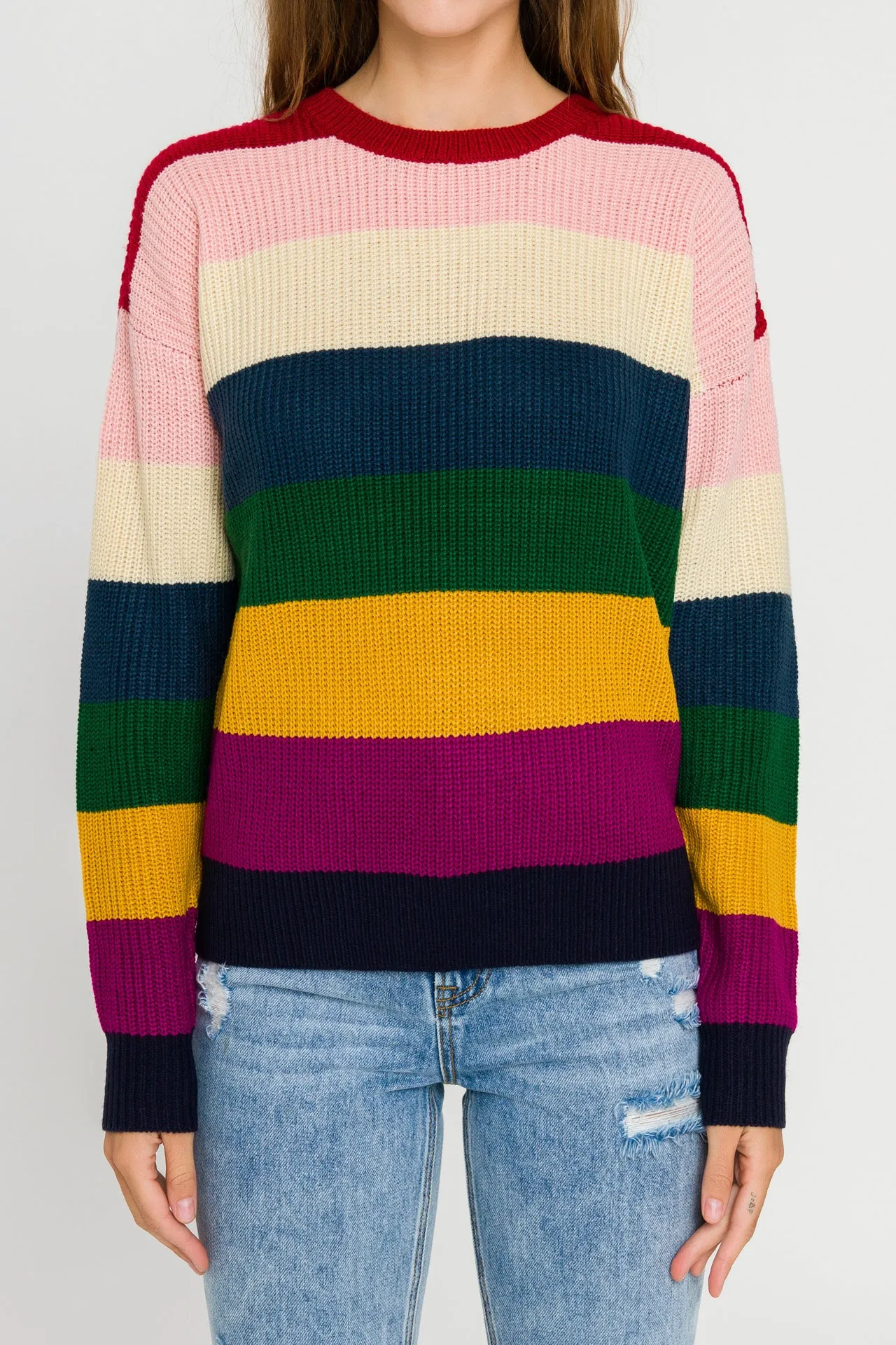 Multi-Colored Stripe Sweater