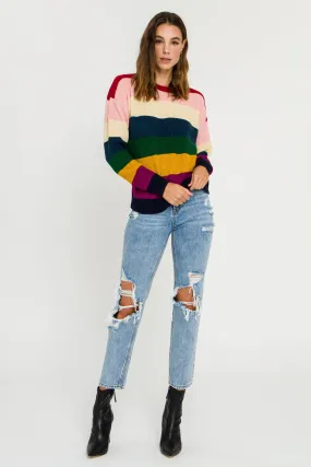 Multi-Colored Stripe Sweater