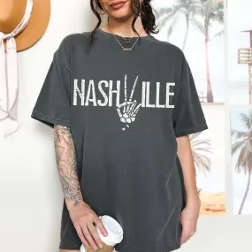 Nashville Comfort Colors® T-Shirt, T-Shirt Dress, Faded Graphic Design Tee, Oversized print, BOHO, T-Shirt, Gift for Mom