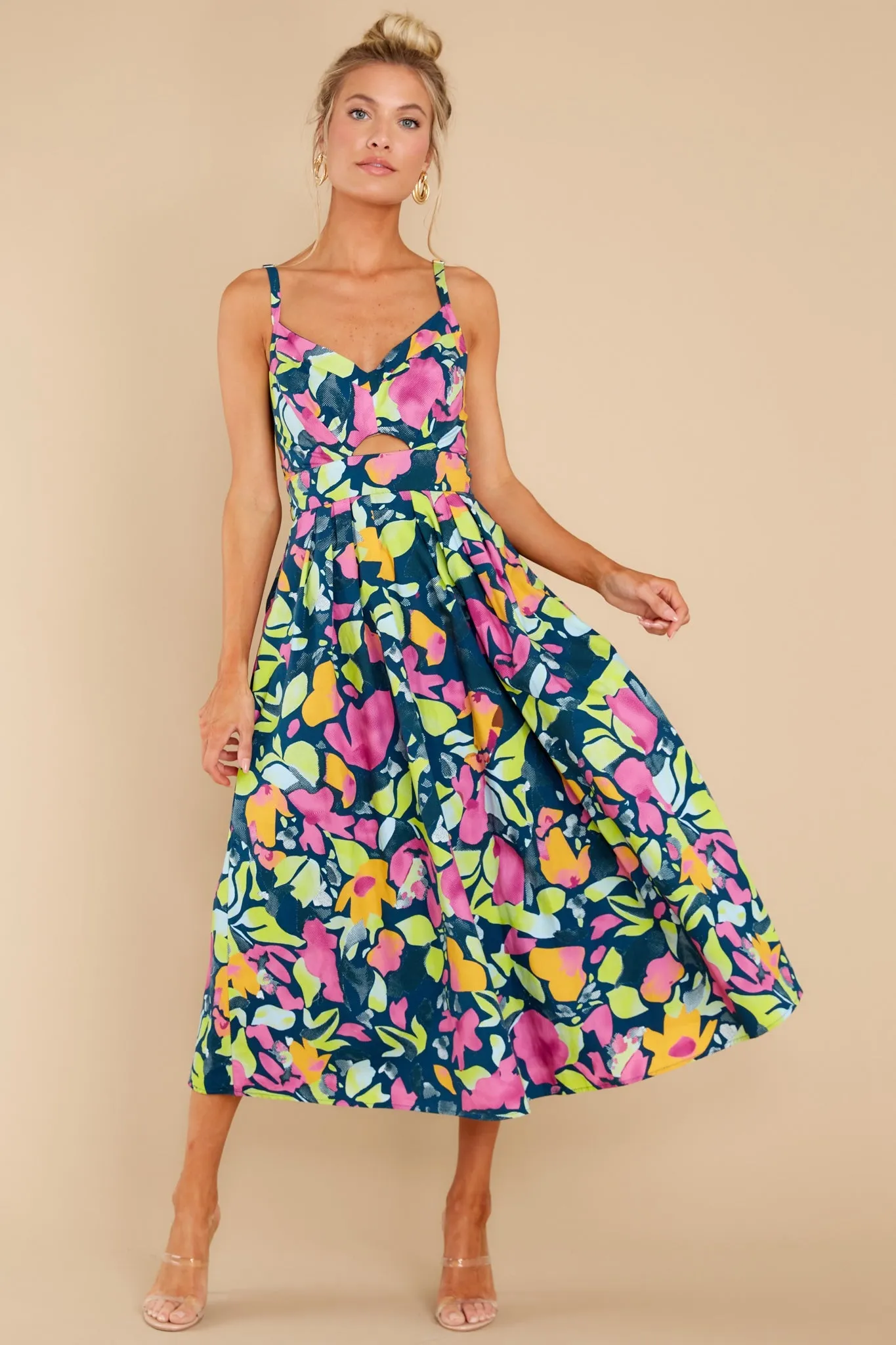 Natalie Vibrant Floral Dress