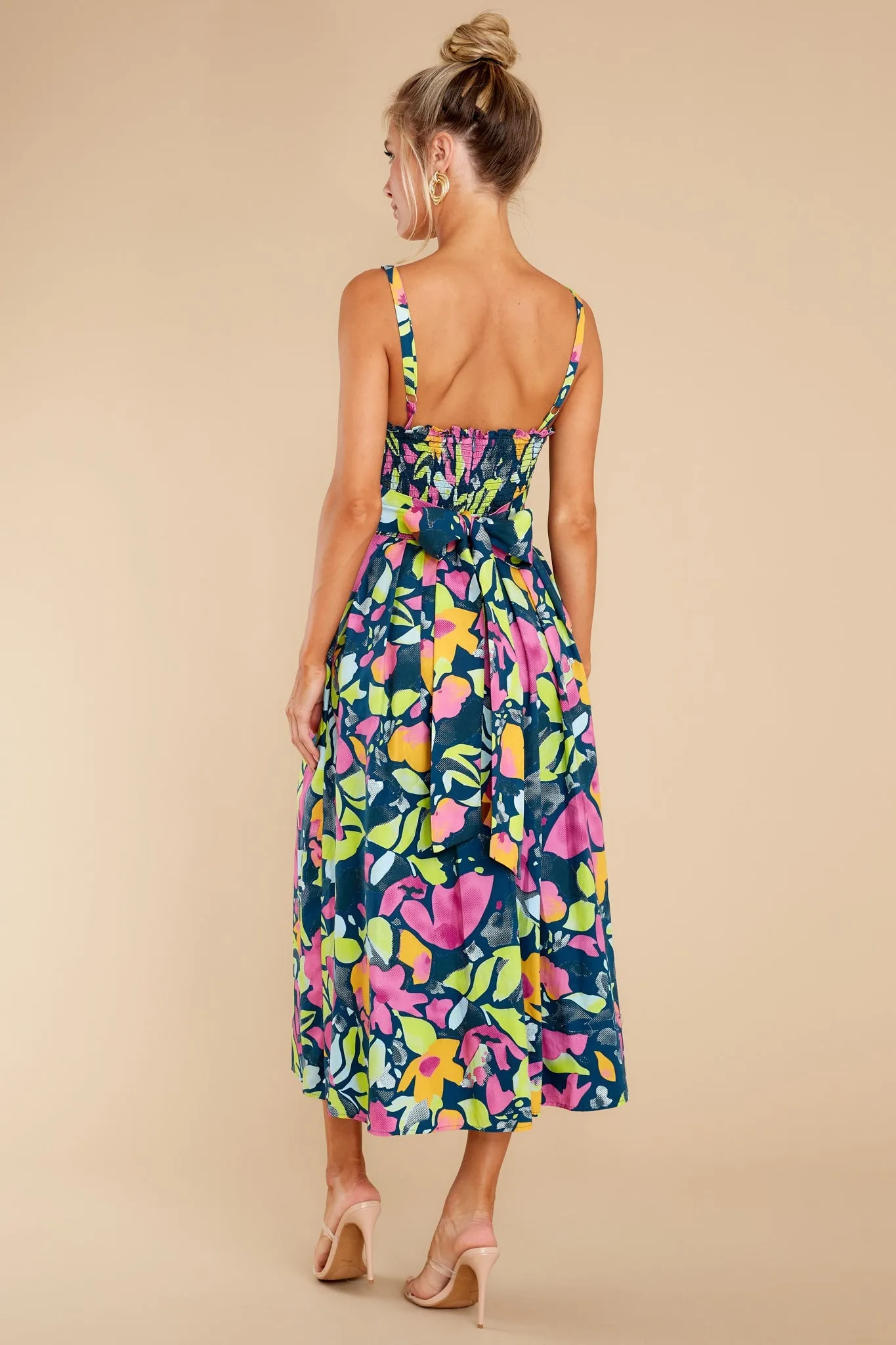 Natalie Vibrant Floral Dress