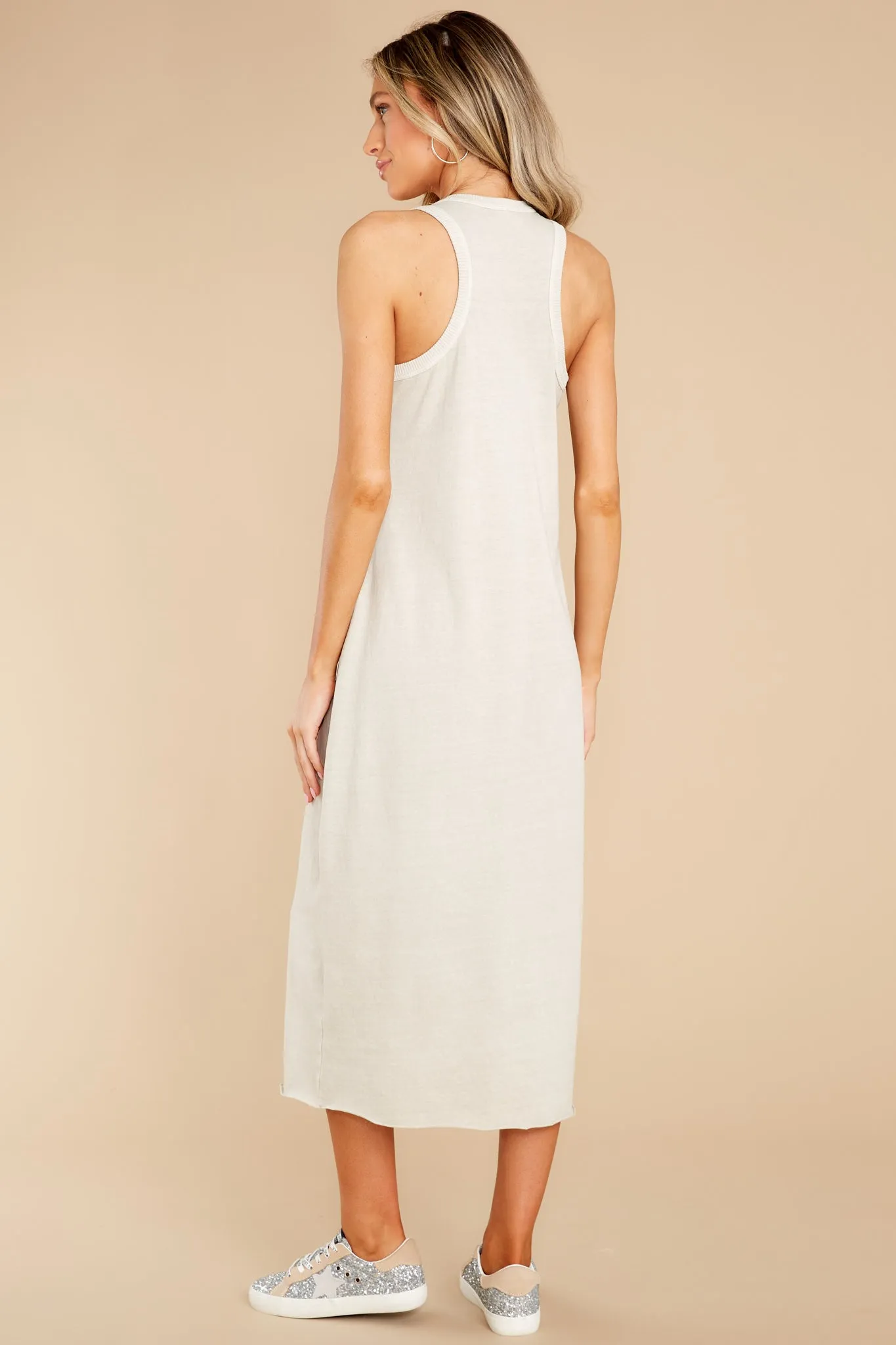 Natural Comfort Sand Midi Dress