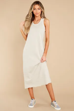 Natural Comfort Sand Midi Dress