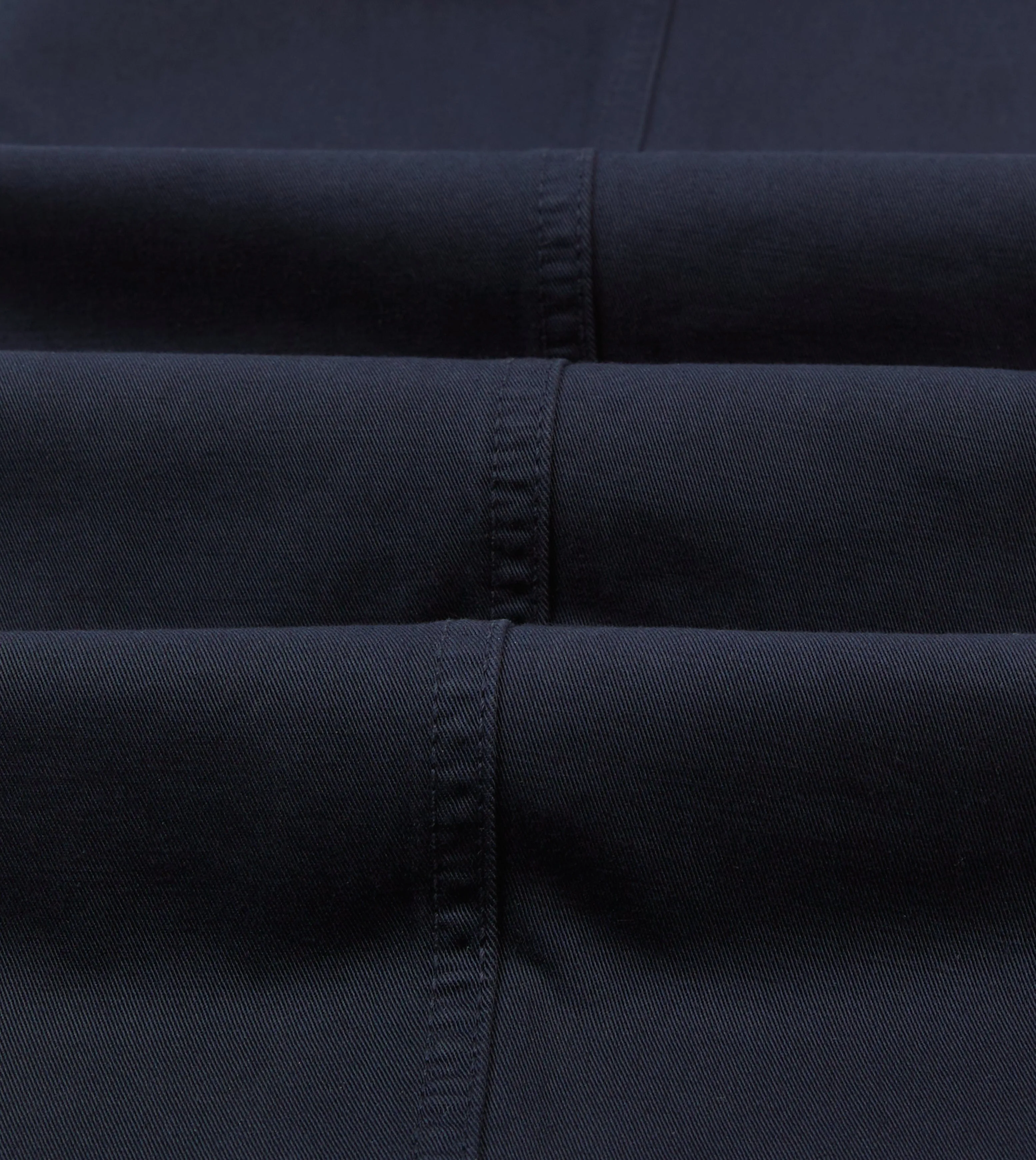 Navy Cotton Flat Front Chino