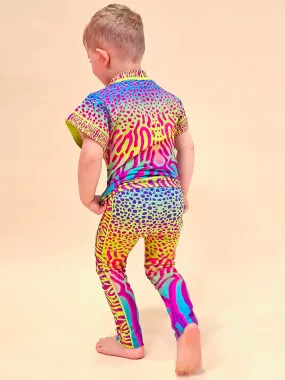 NEON FLUX KIDS COTTON TIGHTS