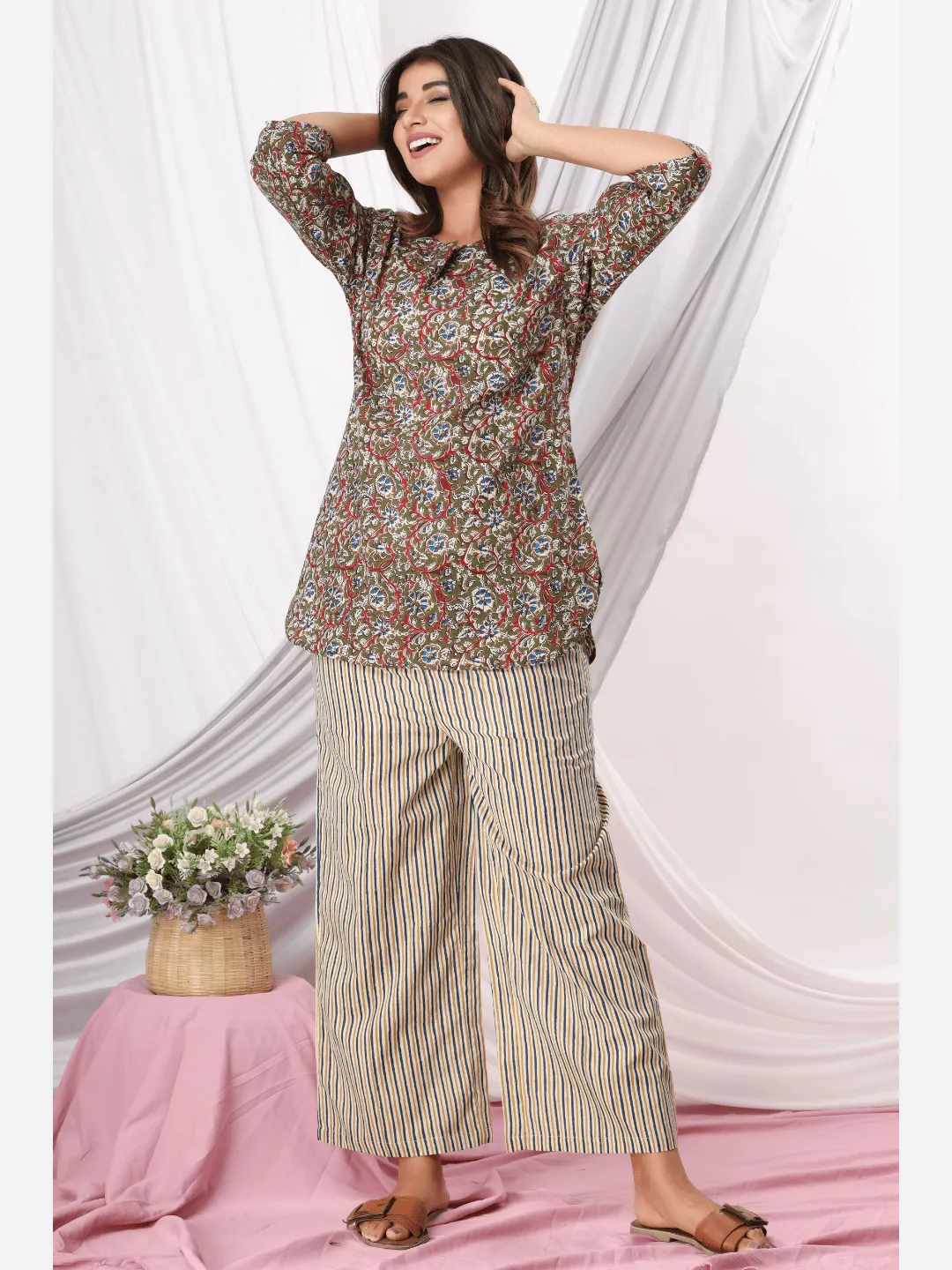 Olive  cotton Loungewear