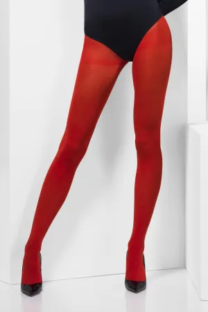 Opaque Tights, Red