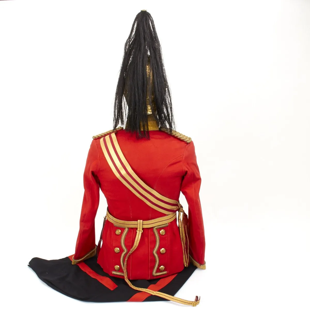 Original British Carbineers Officer Uniform Set with Victorian Era Helmet