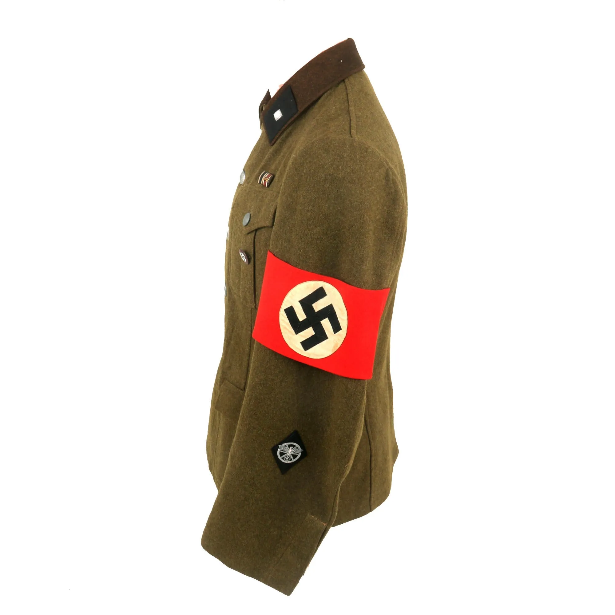 Original Excellent German WWII NSKK Scharführer NCO Service Tunic From Motorsturm 1 / Motorstandarte 149