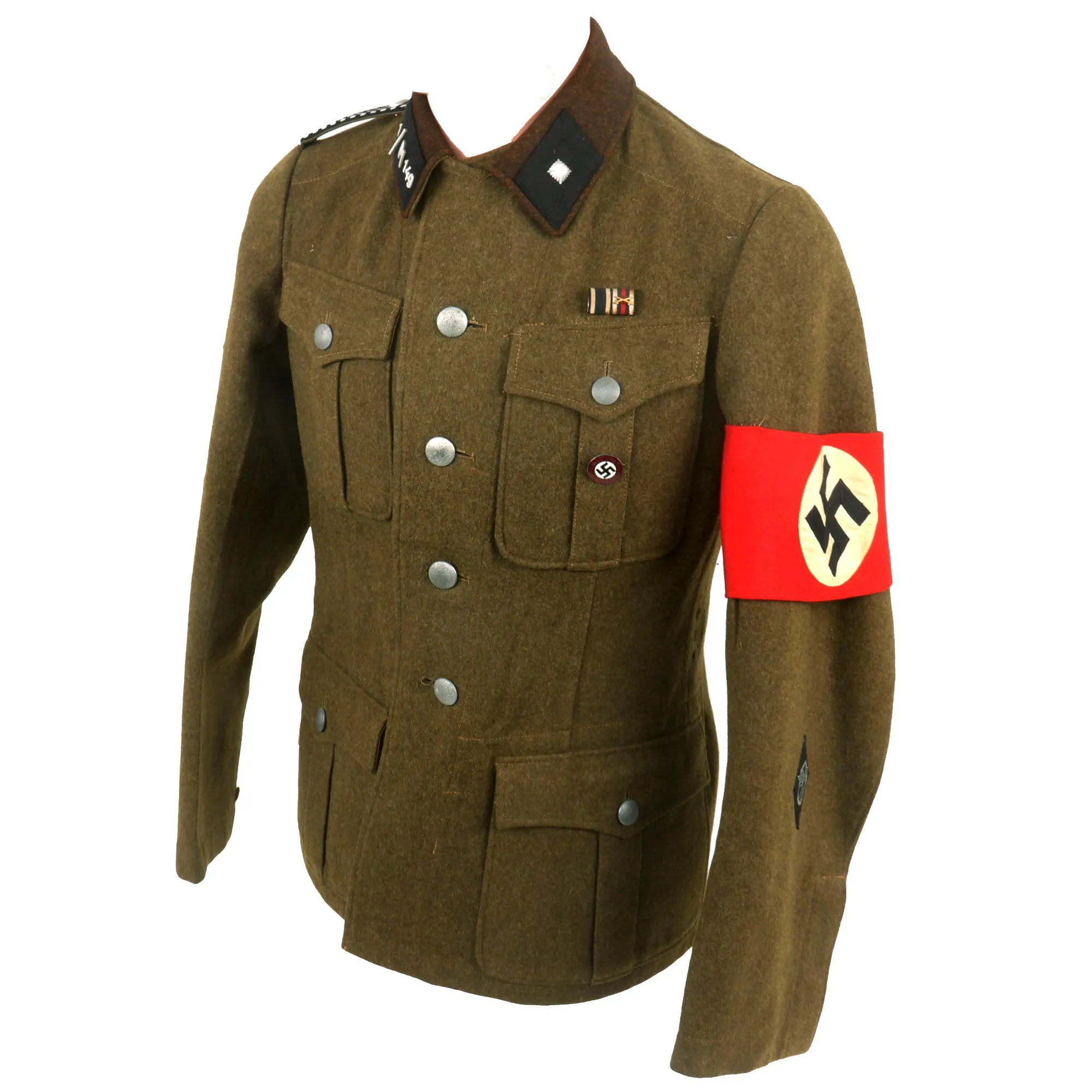 Original Excellent German WWII NSKK Scharführer NCO Service Tunic From Motorsturm 1 / Motorstandarte 149