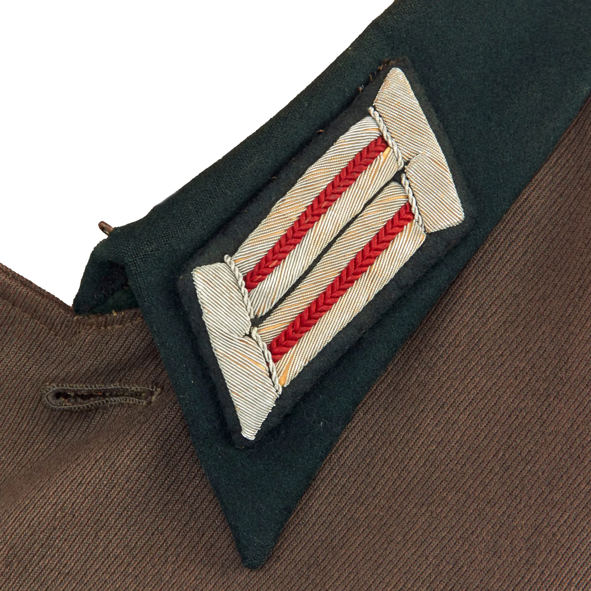 Original German WWII Heer Artillery Hauptmann Officer's M36 Field Tunic with Medal Bar, KVKI, and Silver Wound Badge