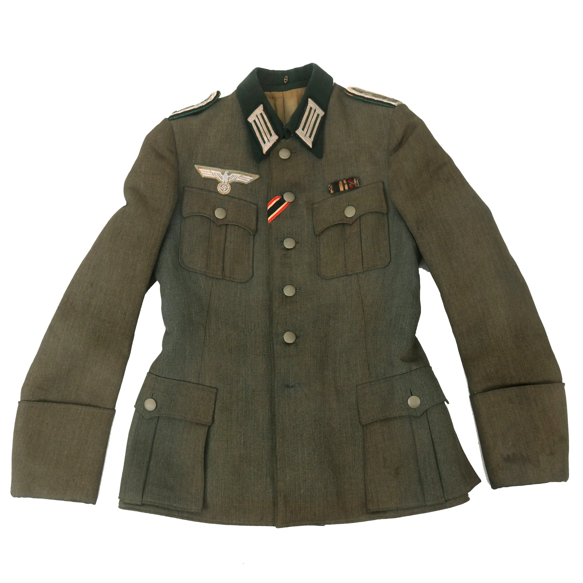 Original German WWII Heeresverwaltung Army Technical Services Administration M36 Dienstrock Uniform Tunic with Trousers