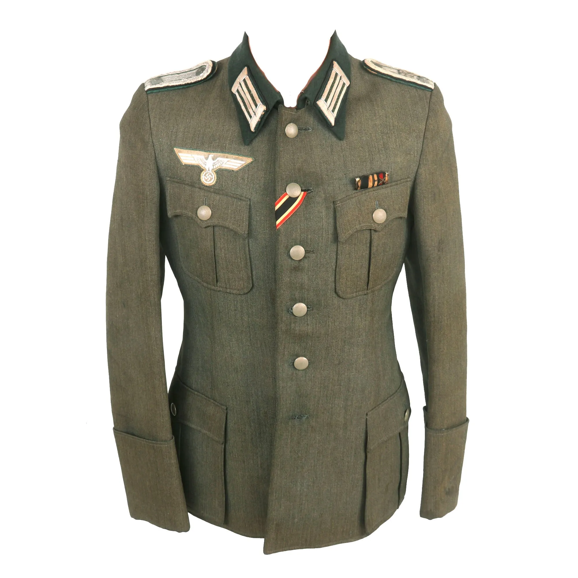 Original German WWII Heeresverwaltung Army Technical Services Administration M36 Dienstrock Uniform Tunic with Trousers