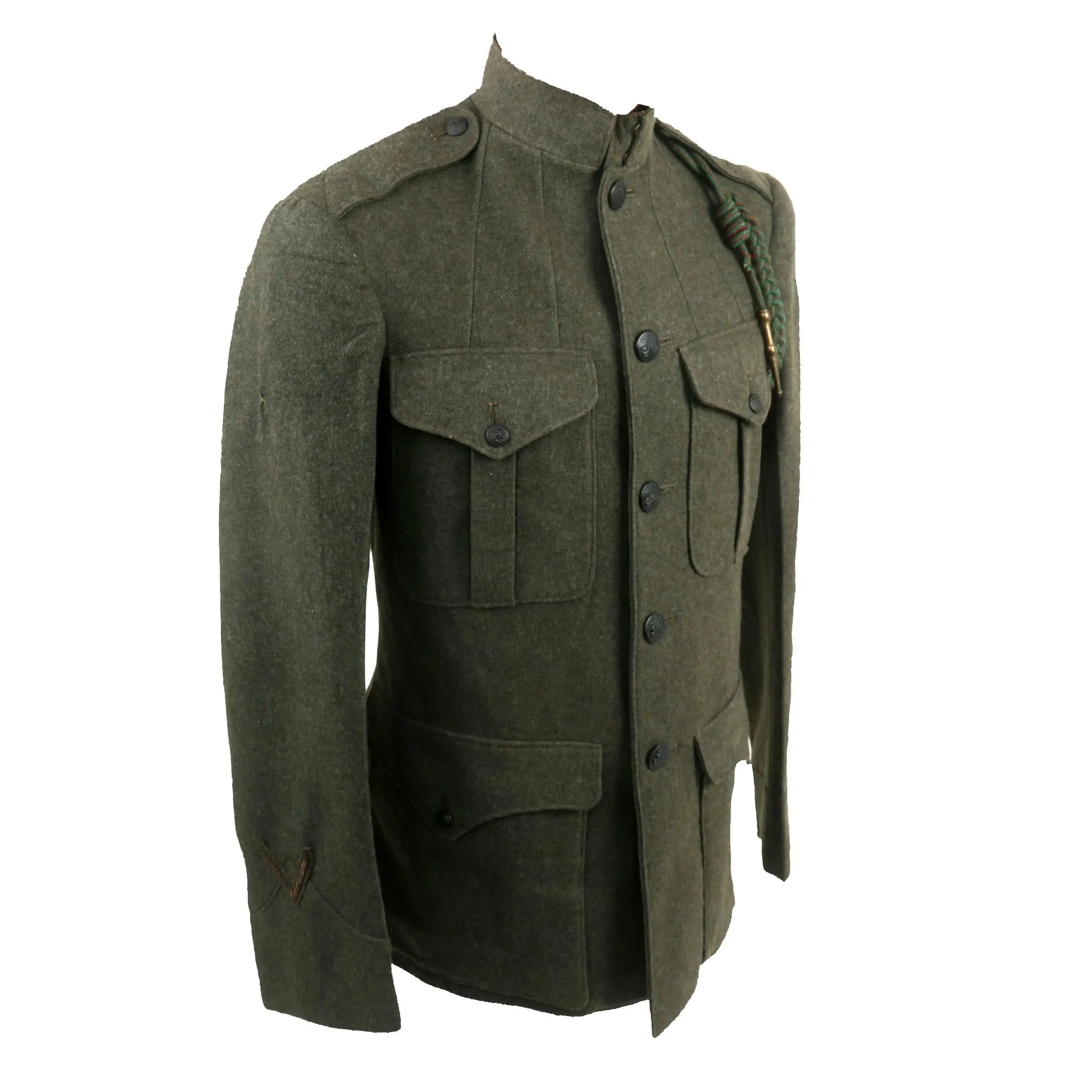 Original U.S. WWI US Marine Corps 6th Machine Gun Battalion P1917 Forest Green Uniform Set