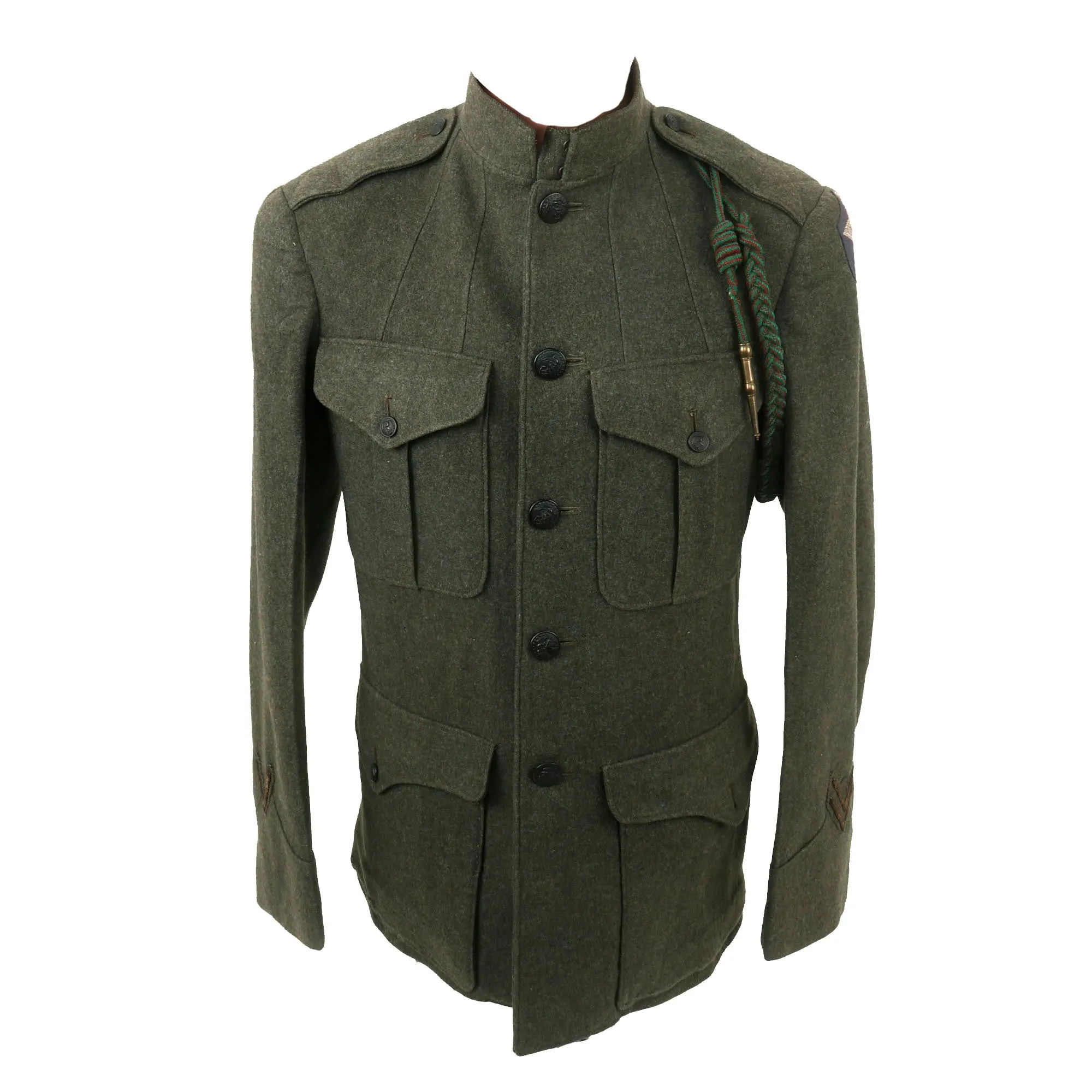 Original U.S. WWI US Marine Corps 6th Machine Gun Battalion P1917 Forest Green Uniform Set