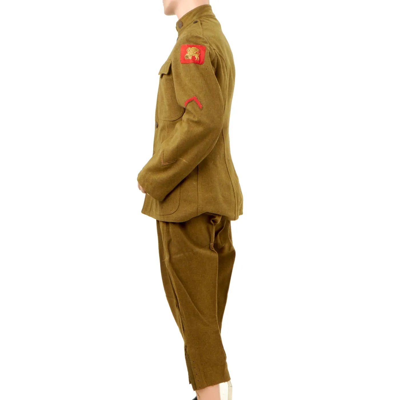 Original WWI U.S. Army 332nd Infantry Regiment Ambulance Service American Red Cross M1912 Uniform Set