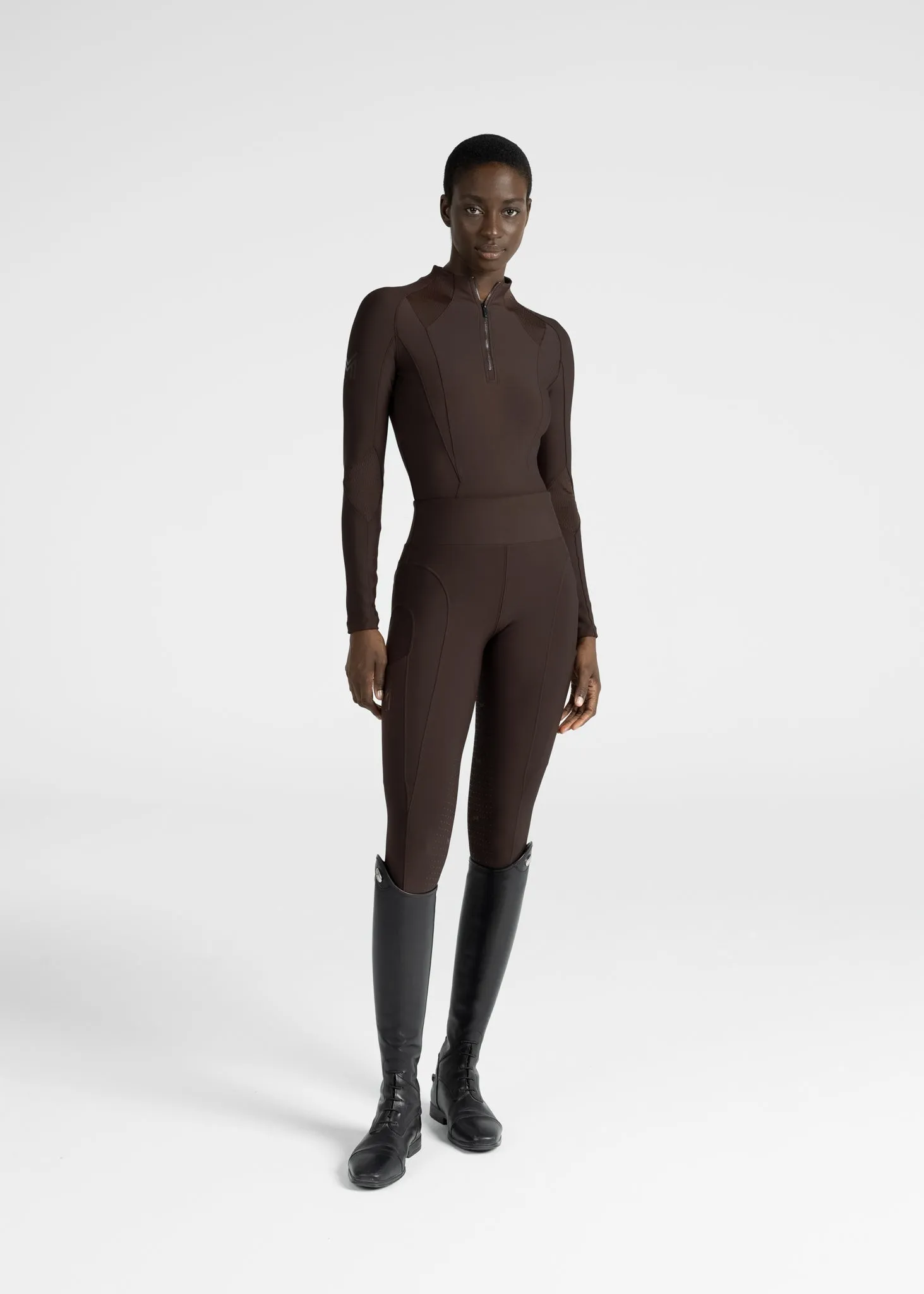 Outline Riding Leggings (Chocolate)