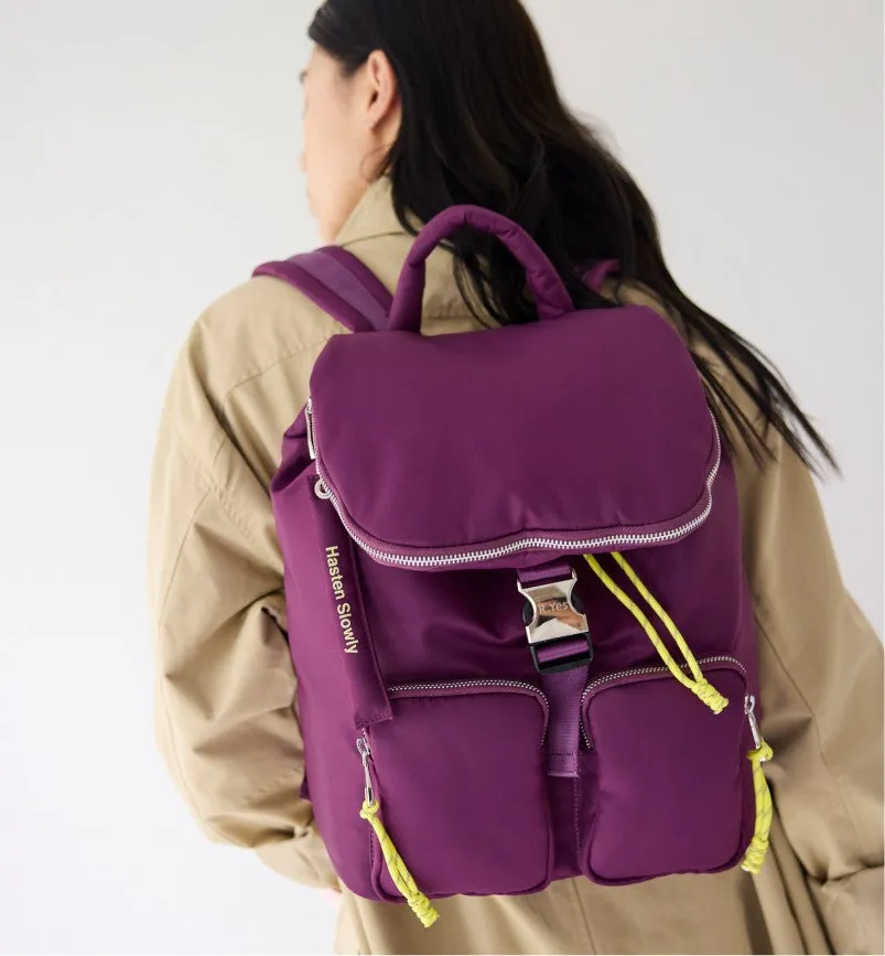 Pack the Stars Recycled Nylon Backpack | Midnight Plum